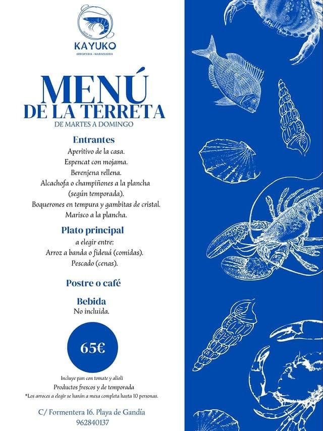 Menú Terreta